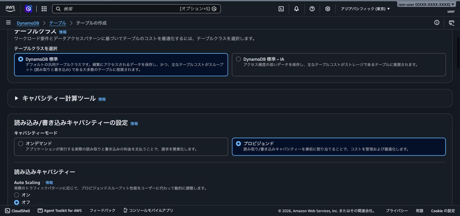 プロビジョンドと標準クラスを選ぶ